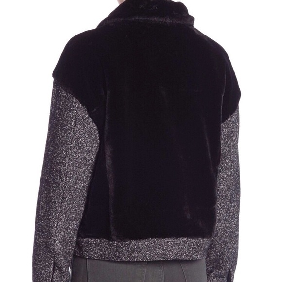 Fate Faux Fur Contrast Coat Size L - Picture 7 of 8